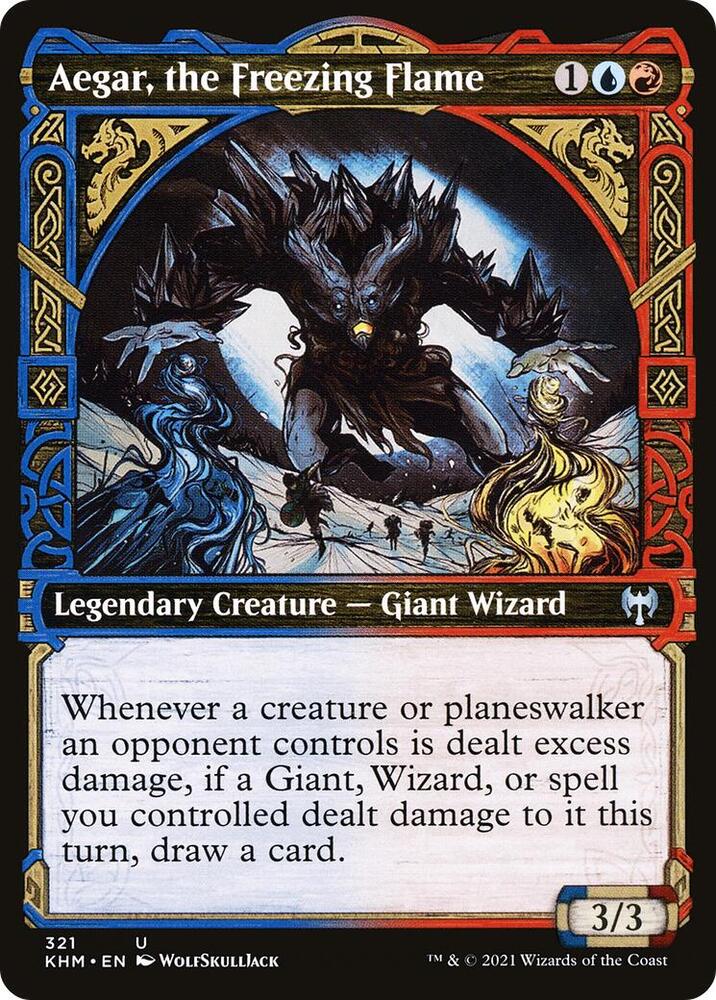 Aegar, the Freezing Flame 321 (Kaldheim)  - Showcase Foil