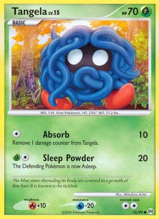 Tangela (76) (76) 076  - Reverse Holofoil Arceus - Common