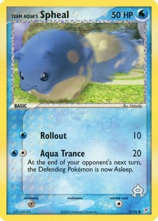 Team Aqua's Spheal 57/95 - Team Magma vs Team Aqua Reverse Holofoil