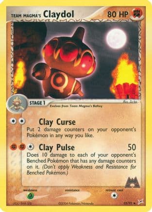 Team Magma's Claydol - 33/95/95  - Reverse Holofoil Team Magma vs Team Aqua - Uncommon