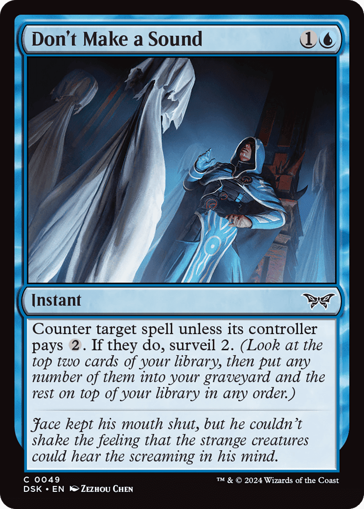 Don't Make a Sound [Duskmourn: House of Horror] Foil