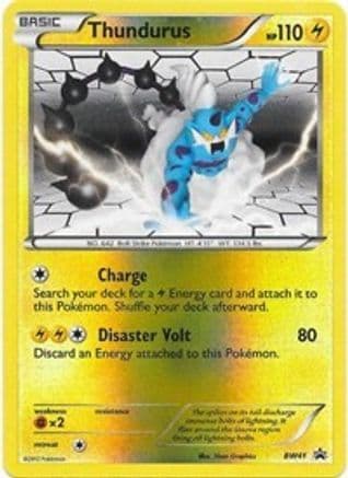 Thundurus - BW41  - Reverse Holofoil Black and White Promos - Promo