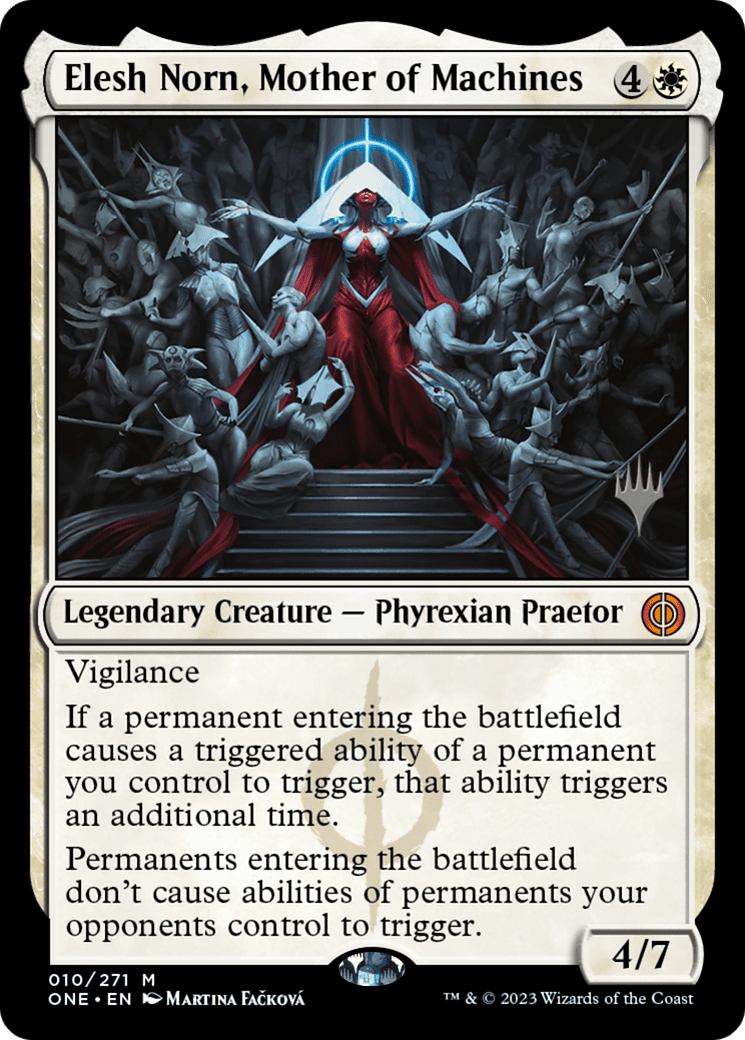 Elesh Norn, Mother of Machines (Promo Pack) [Phyrexia: All Will Be One Promos] Foil