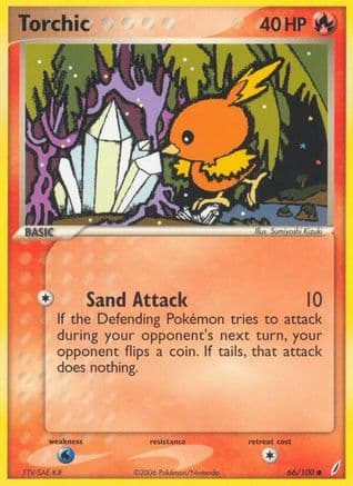 Torchic 066/100 - Crystal Guardians Reverse Holofoil