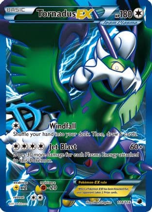 Tornadus EX (Team Plasma) ( Full Art) 114/116 - Plasma Freeze Holofoil