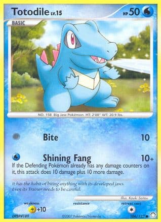 Totodile 106/123 - Mysterious Treasures Reverse Holofoil