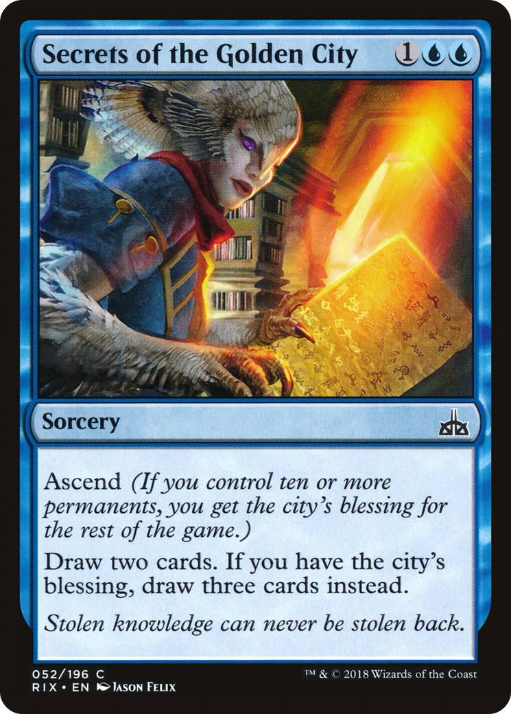 Secrets of the Golden City [Rivals of Ixalan] Foil
