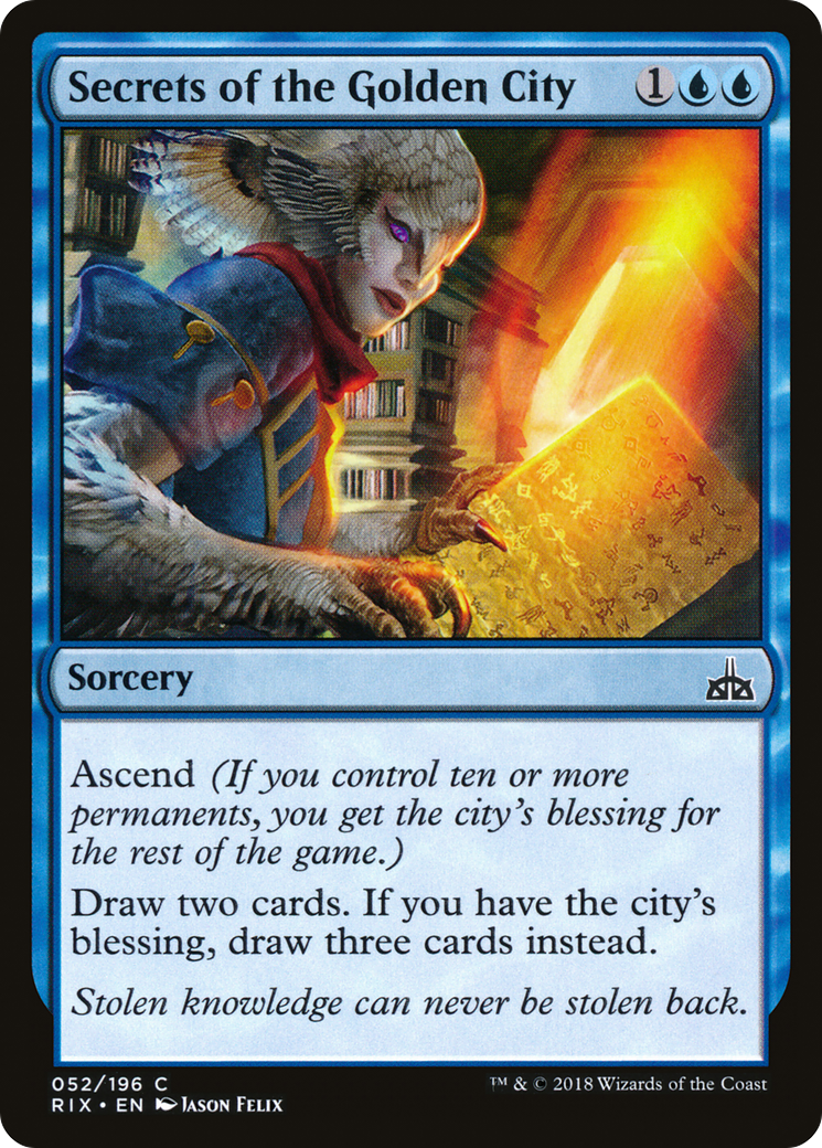 Secrets of the Golden City [Rivals of Ixalan] Foil
