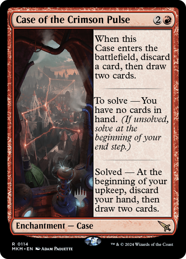 Case of the Crimson Pulse (Promo Pack) [Murders at Karlov Manor Promos] Foil
