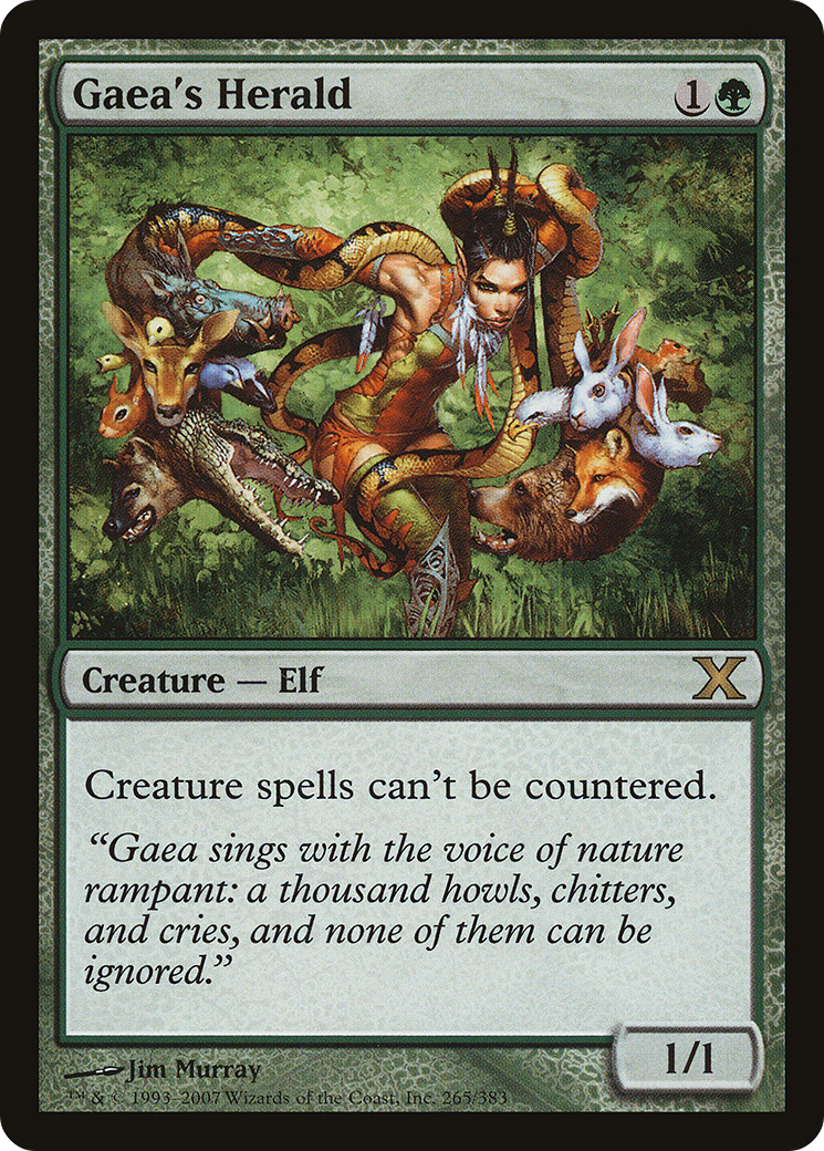 Gaea's Herald [Tenth Edition] Foil