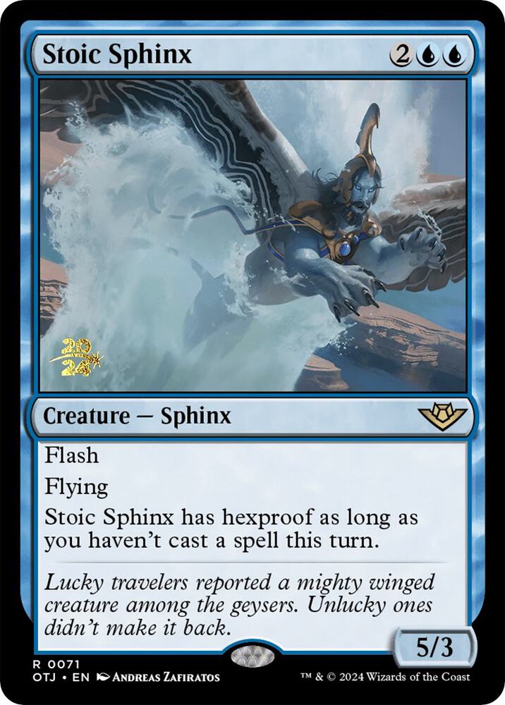 Stoic Sphinx 71s/160 (Prerelease Cards)  - Foil