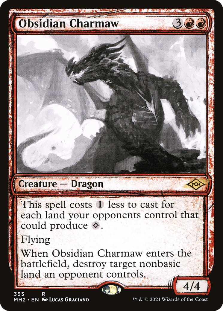 Obsidian Charmaw (Sketch) [Modern Horizons 2] Foil