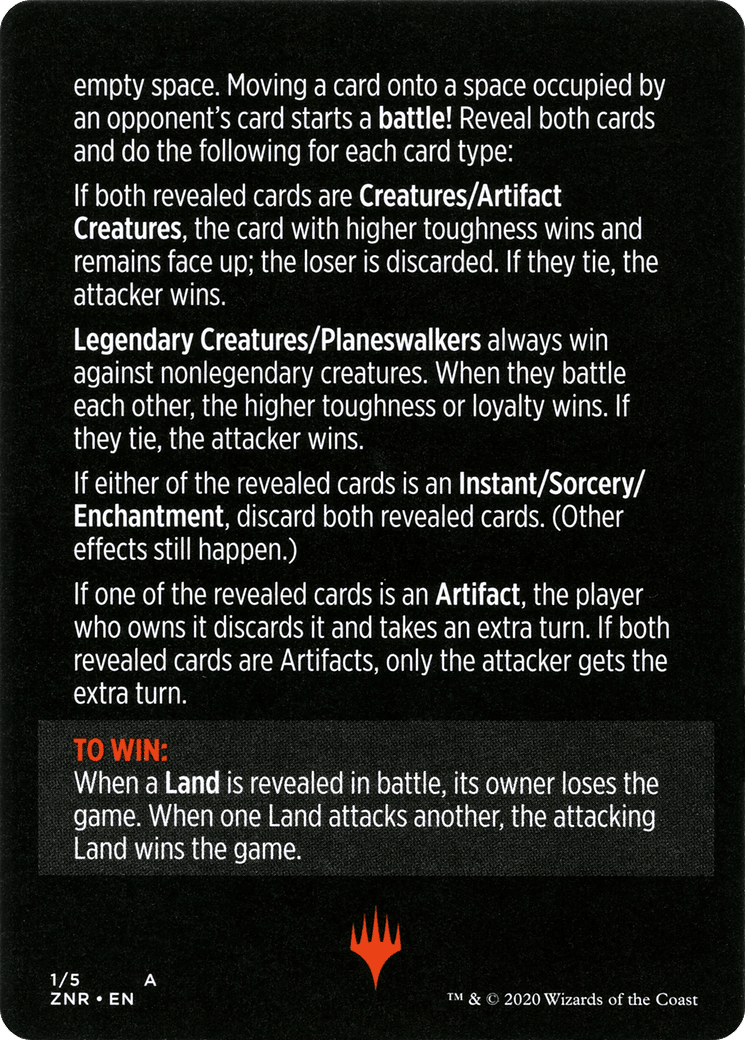 Base Race // Base Race (cont'd) (MZNR-001) - Zendikar Rising Minigames