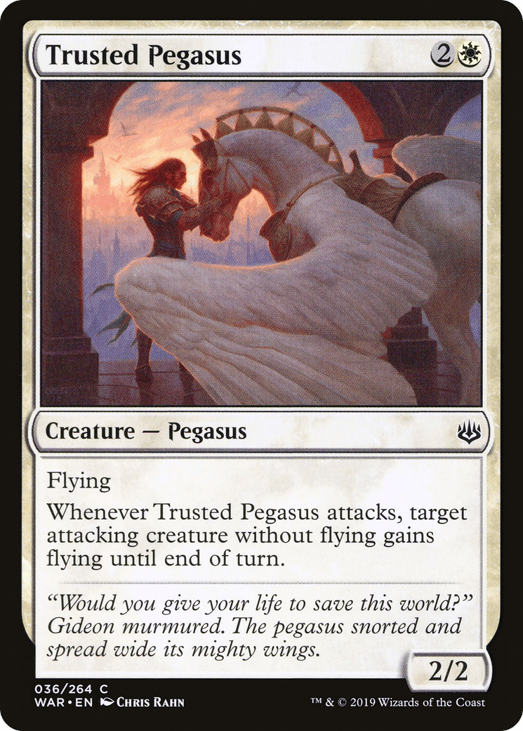 Trusted Pegasus [War of the Spark] Foil