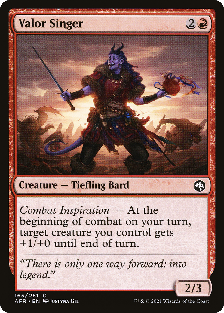 Valor Singer [Dungeons & Dragons: Adventures in the Forgotten Realms] Foil