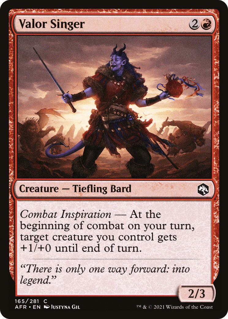 Valor Singer [Dungeons & Dragons: Adventures in the Forgotten Realms] Foil