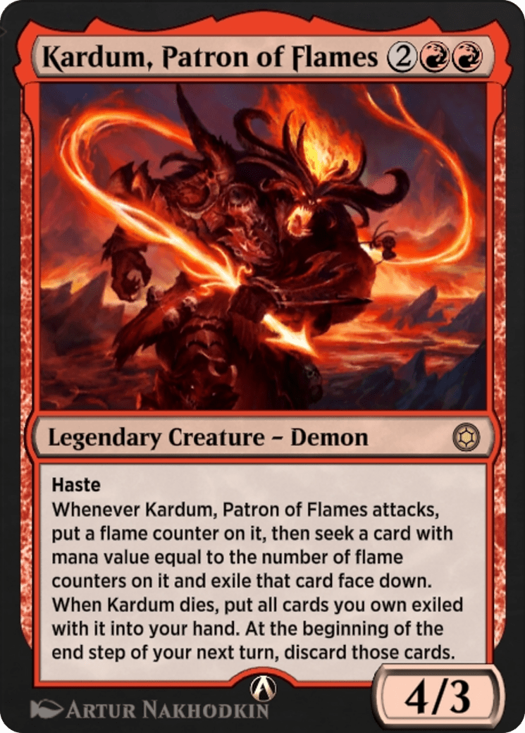 Kardum, Patron of Flames (HBG-058) - Alchemy Horizons: Baldur's Gate