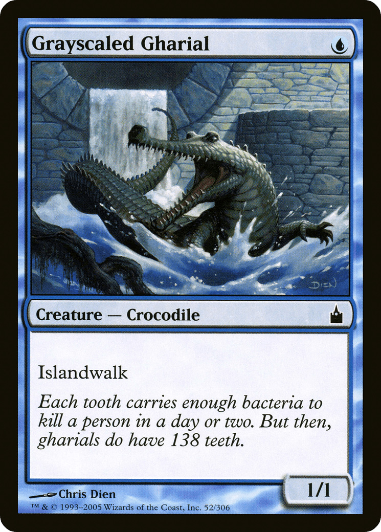 Grayscaled Gharial [Ravnica: City of Guilds] Foil