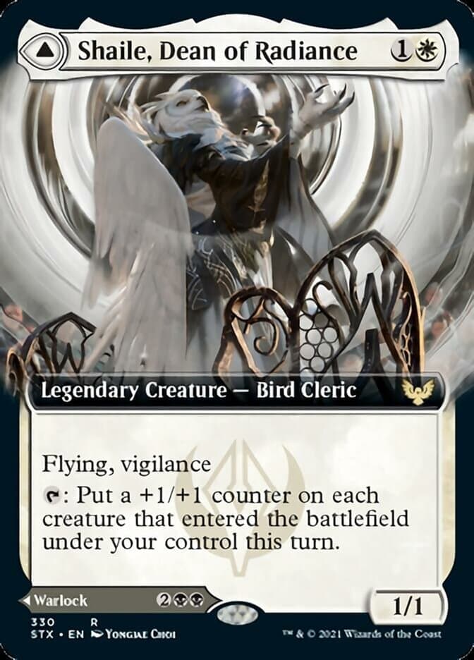 Shaile, Dean of Radiance // Embrose, Dean of Shadow (Extended Art) [Strixhaven: School of Mages] Foil