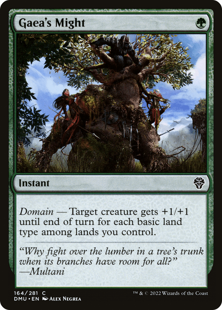 Gaea's Might [Dominaria United] Foil