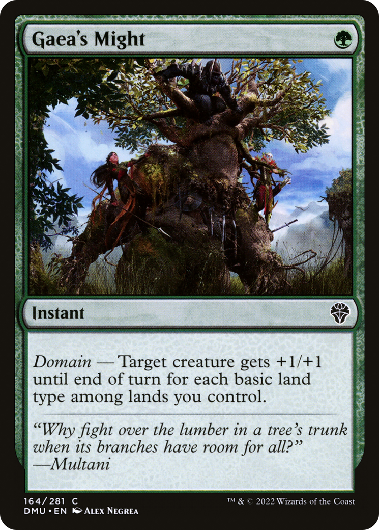 Gaea's Might [Dominaria United] Foil