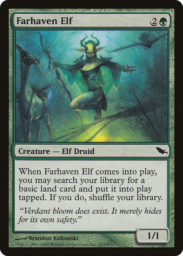 Farhaven Elf [Shadowmoor] Foil