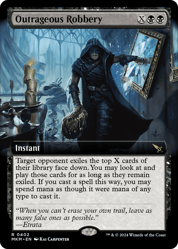 Outrageous Robbery (Extended Art) [Murders at Karlov Manor] Foil