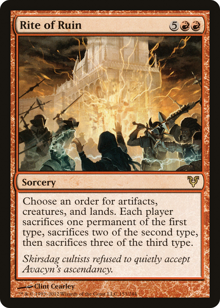 Rite of Ruin [Avacyn Restored] Foil