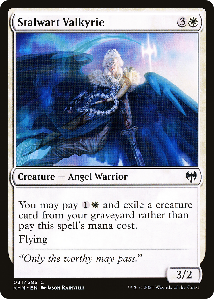 Stalwart Valkyrie [Kaldheim] Foil