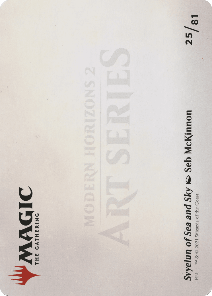 Svyelun of Sea and Sky // Svyelun of Sea and Sky (AMH2-025) - Modern Horizons 2 Art Series (Borderless) Foil