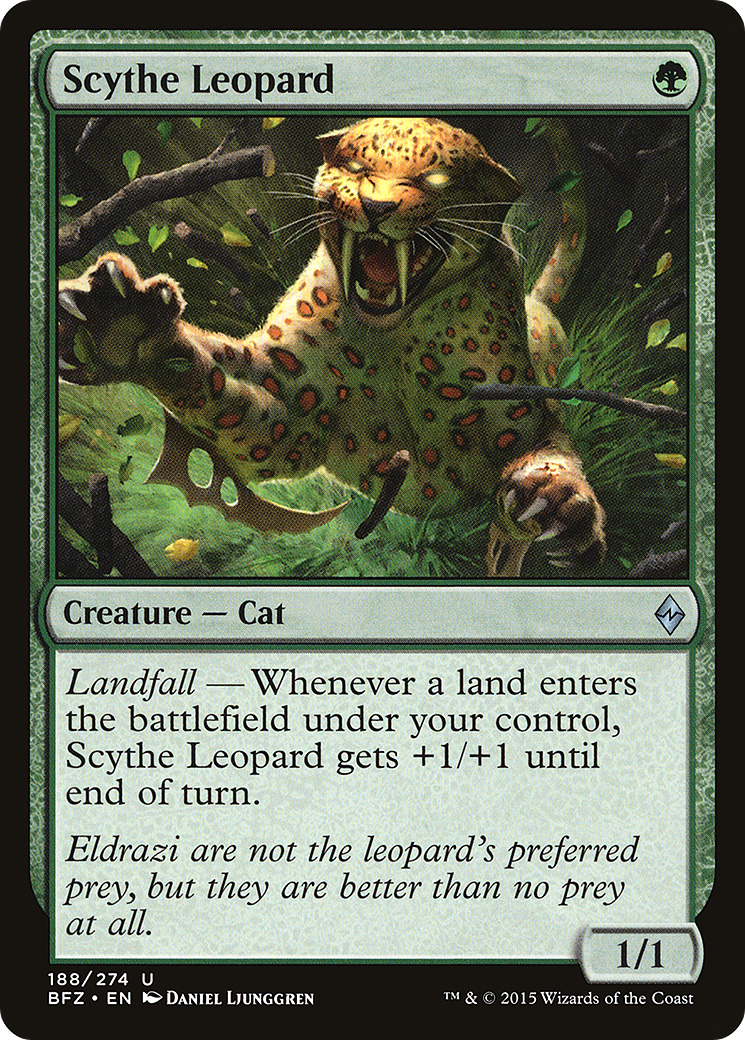 Scythe Leopard [Battle for Zendikar] Foil