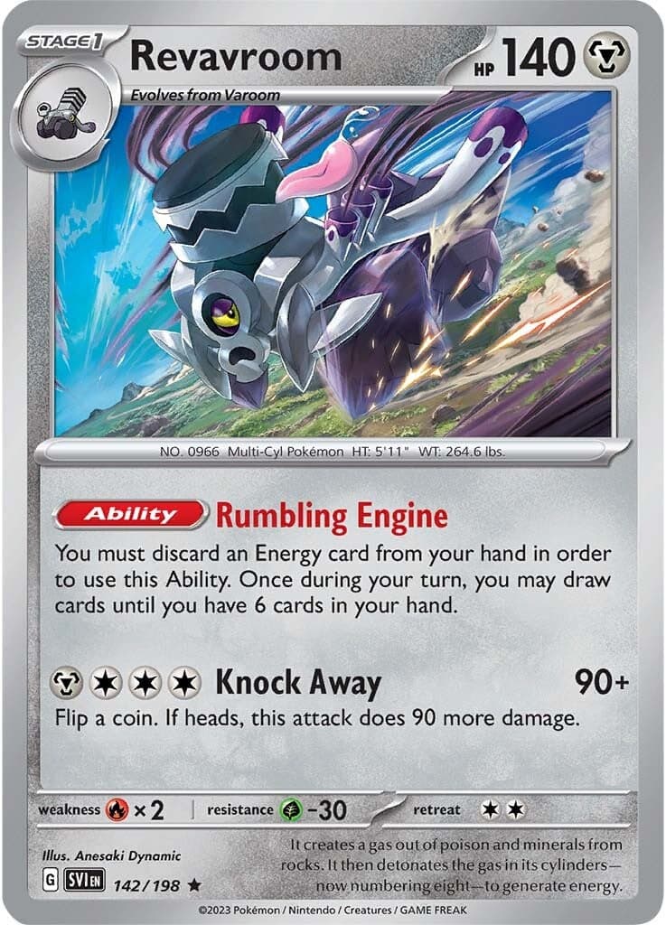 Revavroom 142  - Holofoil SV01 Scarlet & Violet Base Set - Rare