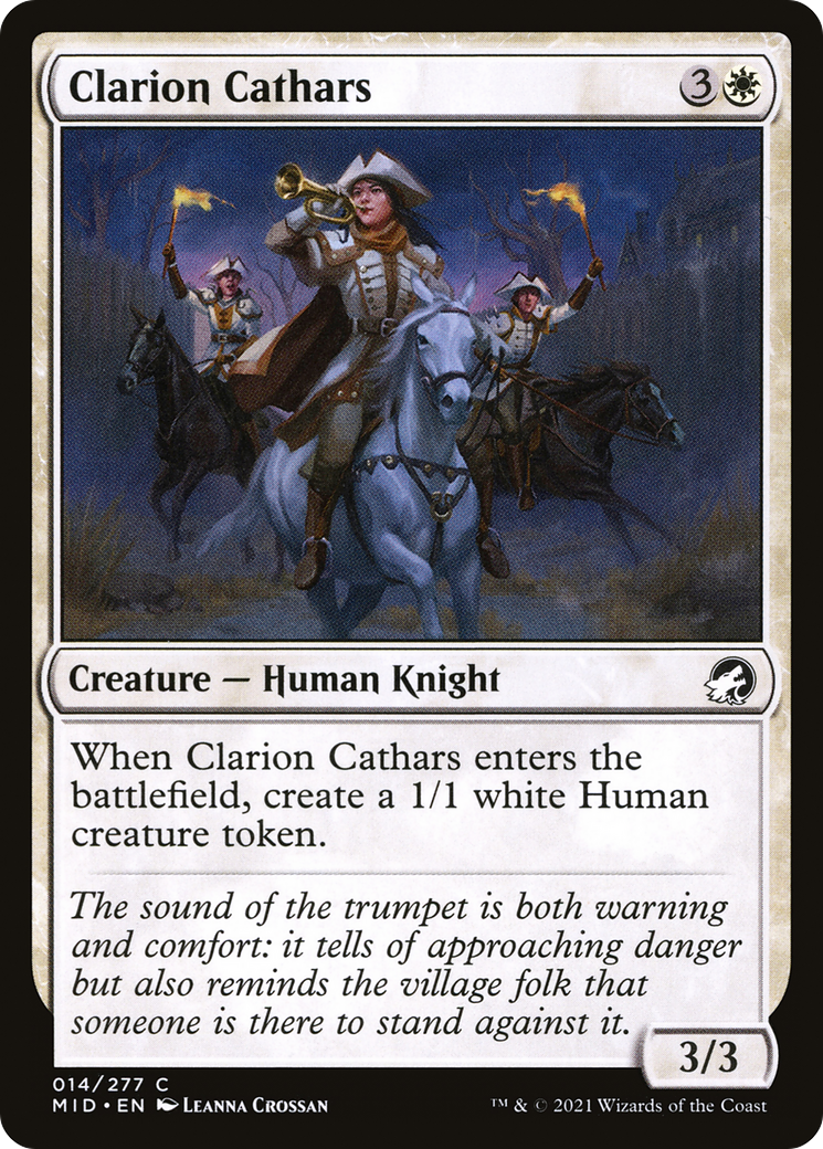 Clarion Cathars [Innistrad: Midnight Hunt] Foil