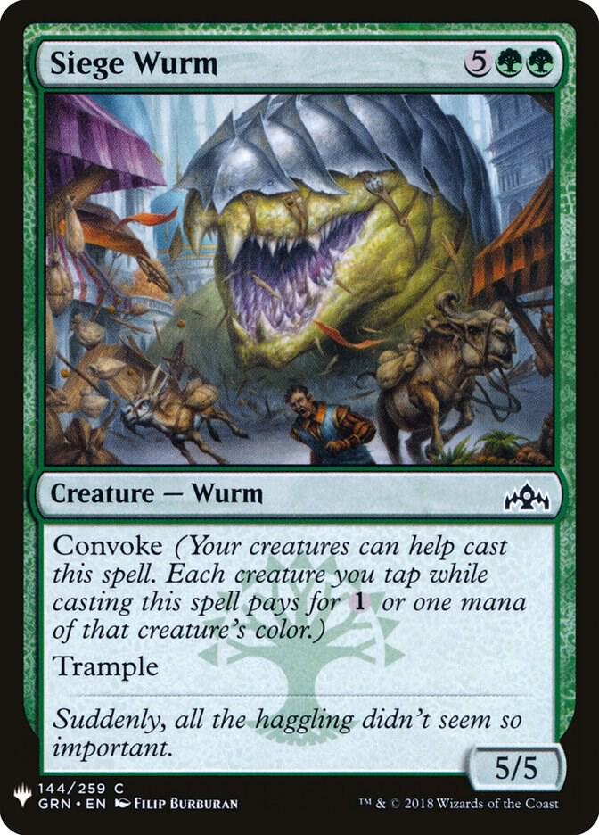 Siege Wurm GRN-144/5075 (The List Reprints) 