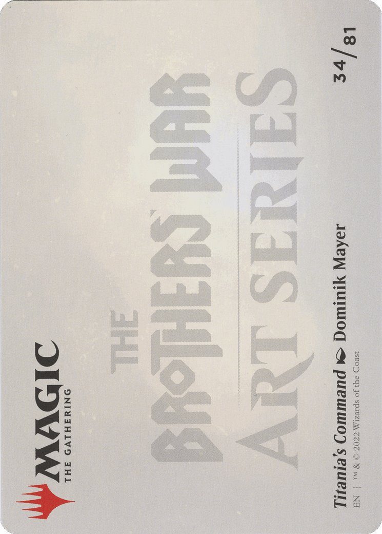 Titania's Command // Titania's Command (ABRO-034) - The Brothers' War Art Series (Borderless)