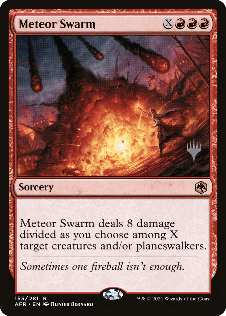 Meteor Swarm (Promo Pack) [Dungeons & Dragons: Adventures in the Forgotten Realms Promos] Foil