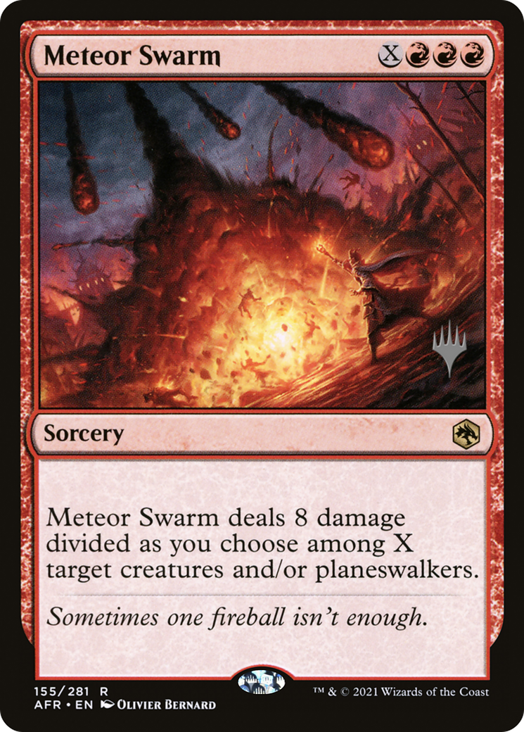 Meteor Swarm (Promo Pack) [Dungeons & Dragons: Adventures in the Forgotten Realms Promos] Foil