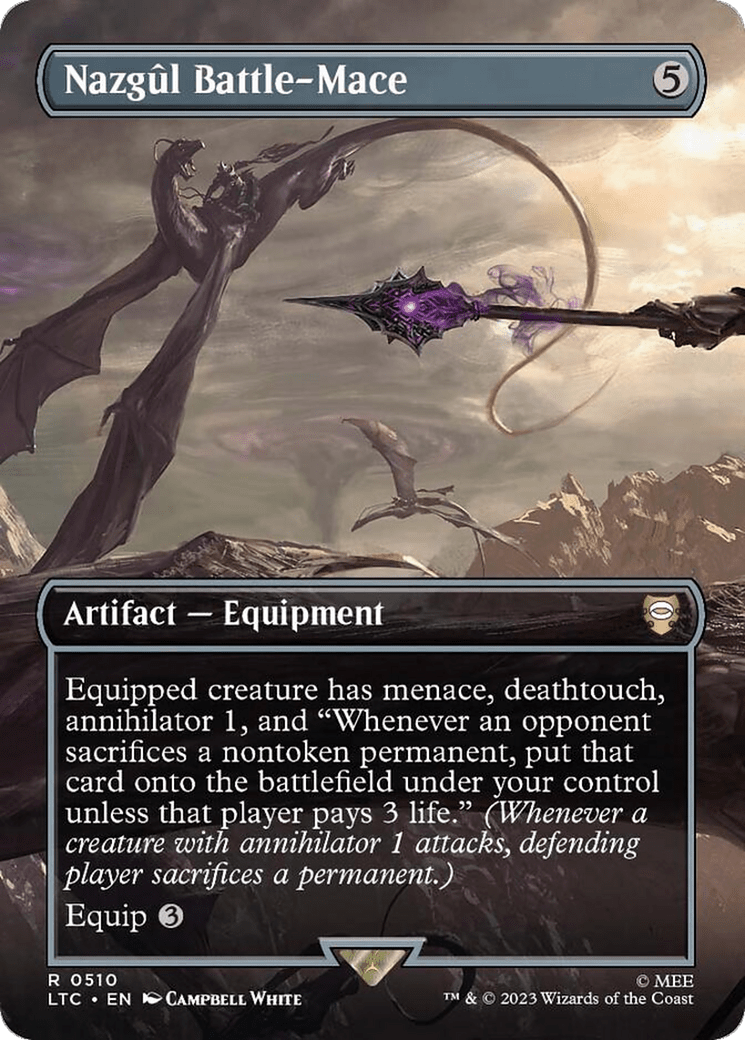 Nazgul Battle-Mace (Borderless) [The Lord of the Rings: Tales of Middle-Earth Commander] Foil