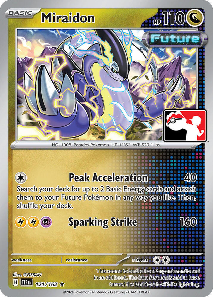 Miraidon Series 5/6 121/162 (Prize Pack Series Cards) 
