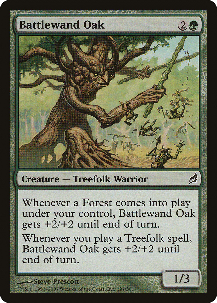 Battlewand Oak [Lorwyn] Foil
