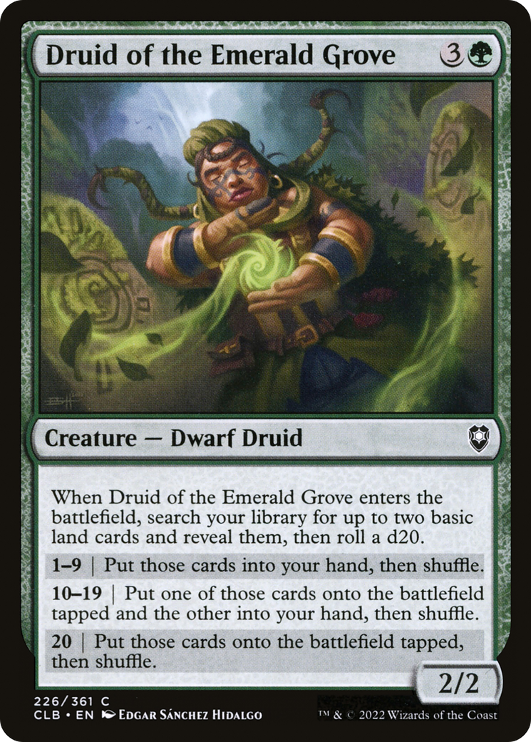Druid of the Emerald Grove [Commander Legends: Battle for Baldur's Gate] Foil