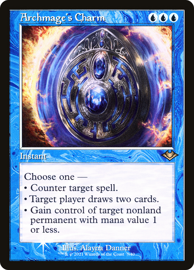 Archmage's Charm (H1R-007) - Modern Horizons 1 Timeshifts Etched Foil