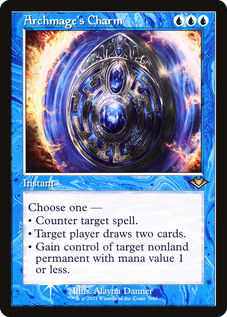 Archmage's Charm (H1R-007) - Modern Horizons 1 Timeshifts Etched Foil