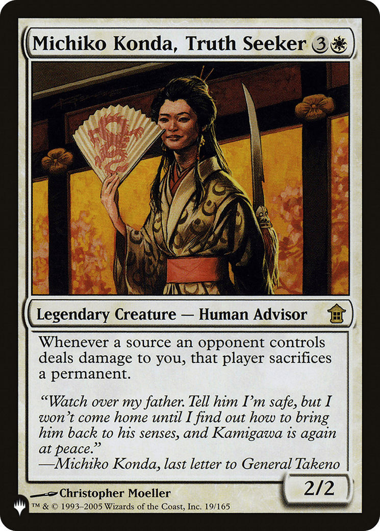 Michiko Konda, Truth Seeker |  (SOK-19) [The List]