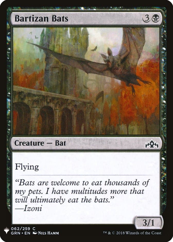 Bartizan Bats |  (GRN-62) [The List]