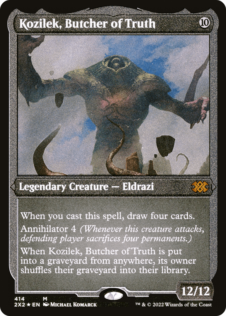 Kozilek, Butcher of Truth (Foil Etched) |  Foil (414) [Double Masters 2022]
