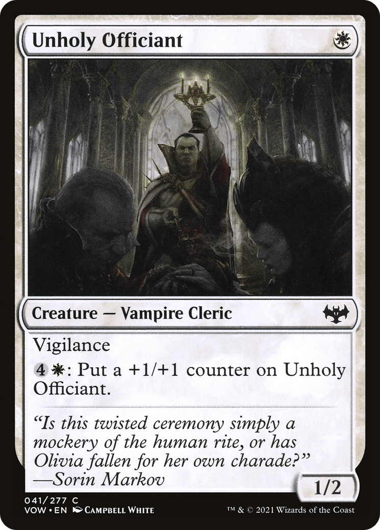 Unholy Officiant [Innistrad: Crimson Vow]
