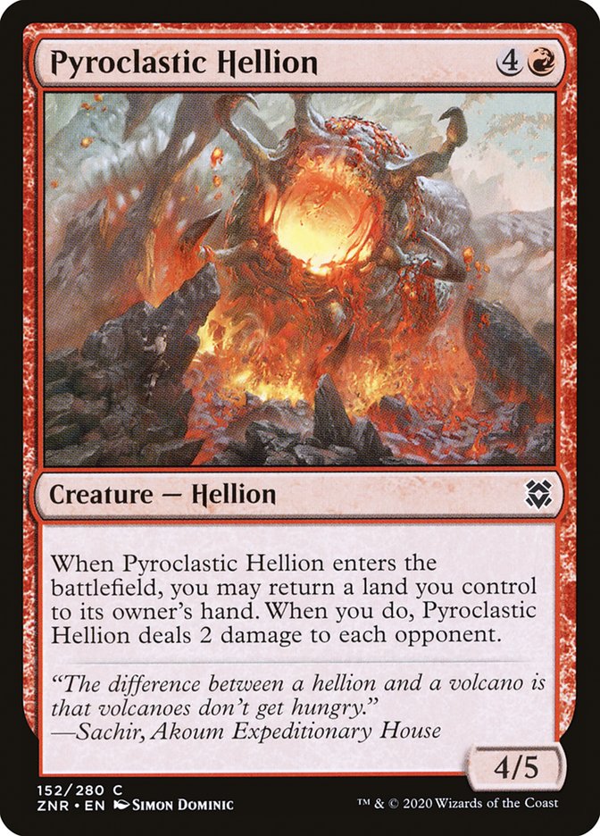 Pyroclastic Hellion 152/280 (Zendikar Rising)  - Foil