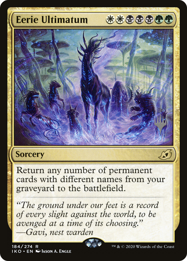Eerie Ultimatum (Promo Pack) [Ikoria: Lair of Behemoths Promos] Foil