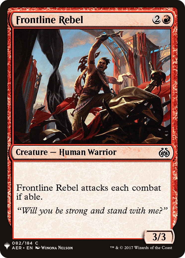 Frontline Rebel |  (AER-82) [The List]